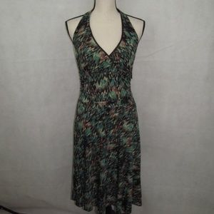 AGB Dress Halter Size 6 Stretch Multi Color USA